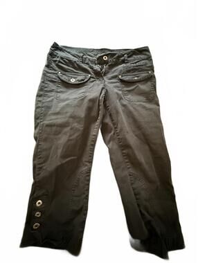 Urban Life Black Cotton Blend Capri Pants Size 7/8
